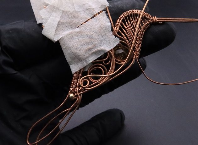 Wire-Wrapping Woven Hummingbird With Ornate Beads Pendant Tutorial 70