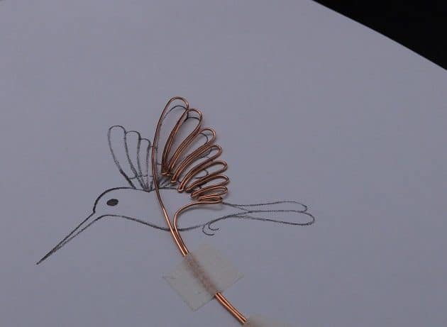 Wire-Wrapping Woven Hummingbird With Ornate Beads Pendant Tutorial 8
