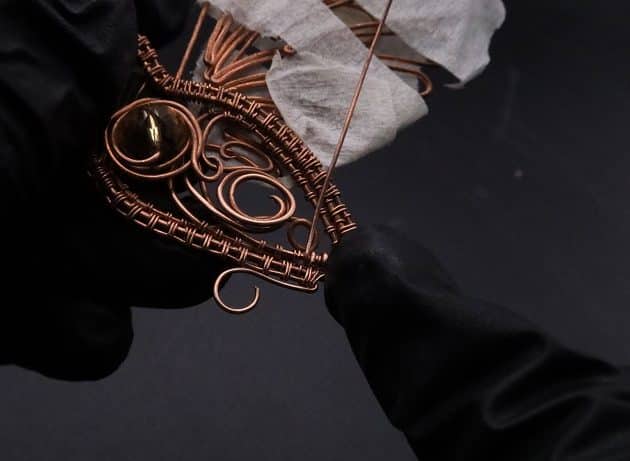 Wire-Wrapping Woven Hummingbird With Ornate Beads Pendant Tutorial 82