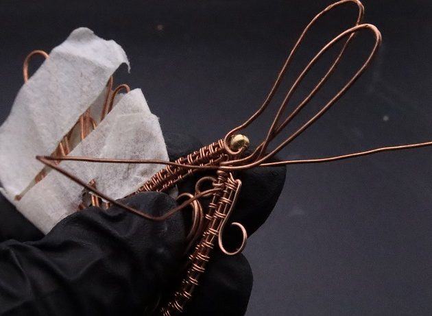 Wire-Wrapping Woven Hummingbird With Ornate Beads Pendant Tutorial 83