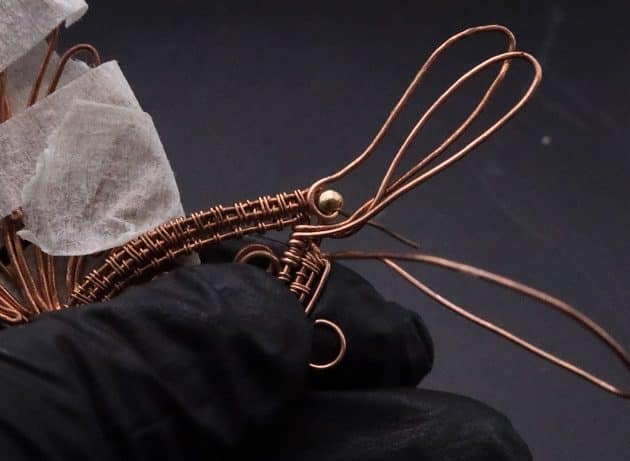 Wire-Wrapping Woven Hummingbird With Ornate Beads Pendant Tutorial 86