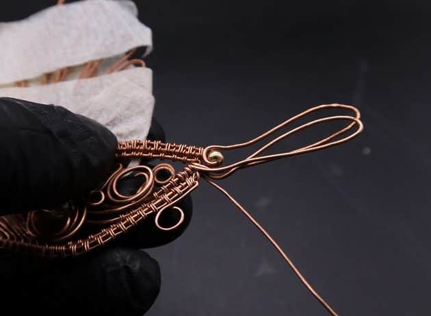 Wire-Wrapping Woven Hummingbird With Ornate Beads Pendant Tutorial 88