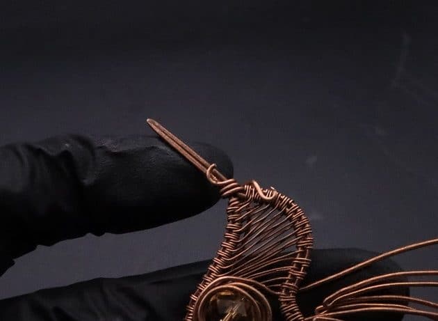 Wire-Wrapping Woven Hummingbird With Ornate Beads Pendant Tutorial 96