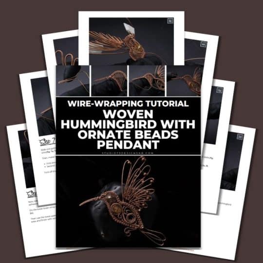 Woven Hummingbird With Ornate Beads Pendant Tutorial-Cover
