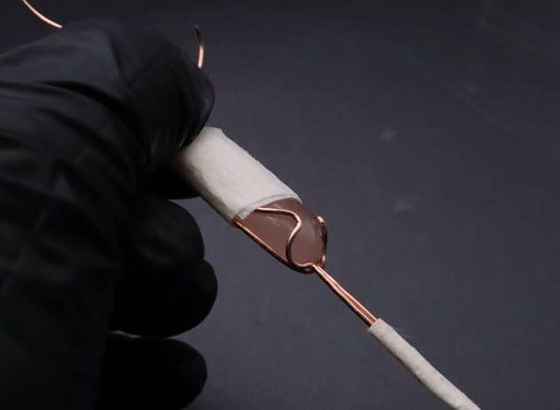 Wire-Wrapping Copper Oval Rose Quartz Jelly Fruit Pendant Tutorial 21