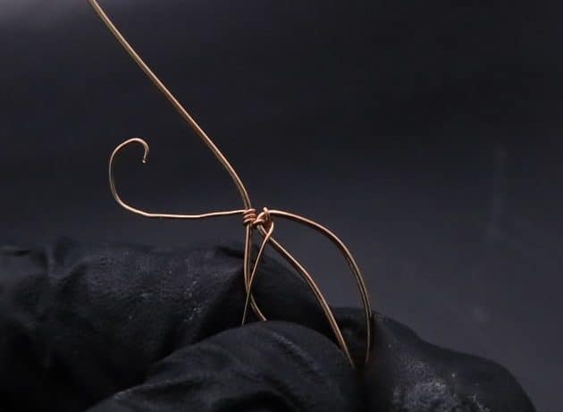 Wire-Wrapping Copper Oval Rose Quartz Jelly Fruit Pendant Tutorial 44
