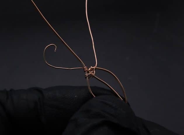 Wire-Wrapping Copper Oval Rose Quartz Jelly Fruit Pendant Tutorial 46