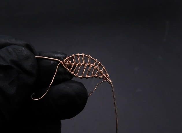Wire-Wrapping Copper Oval Rose Quartz Jelly Fruit Pendant Tutorial 48