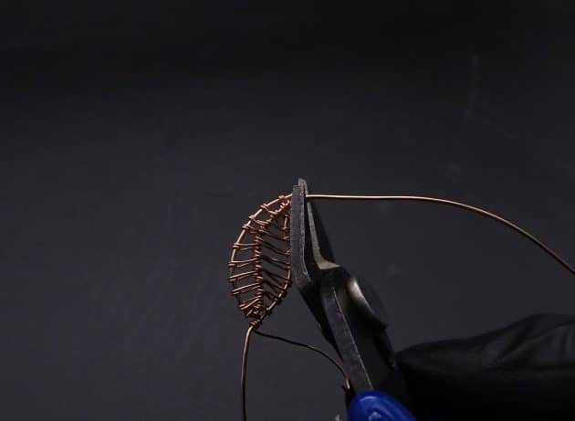 Wire-Wrapping Copper Oval Rose Quartz Jelly Fruit Pendant Tutorial 50