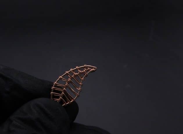 Wire-Wrapping Copper Oval Rose Quartz Jelly Fruit Pendant Tutorial 51