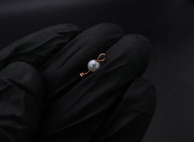 Wire-Wrapping Copper Oval Rose Quartz Jelly Fruit Pendant Tutorial 97