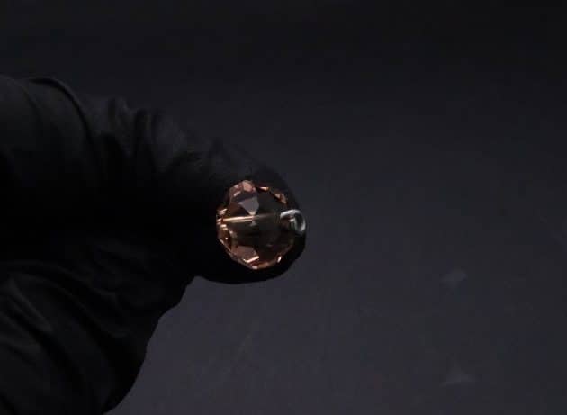 Wire-Wrapping Lovely Pink Peach Zircon Pearl Silver Wire Ring Tutorial 10