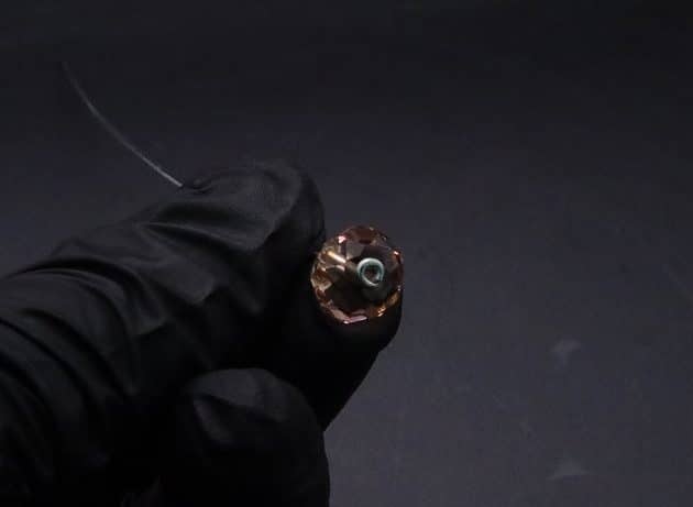 Wire-Wrapping Lovely Pink Peach Zircon Pearl Silver Wire Ring Tutorial 11