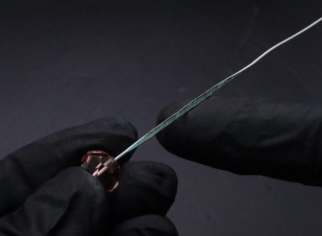 Wire-Wrapping Lovely Pink Peach Zircon Pearl Silver Wire Ring Tutorial 14