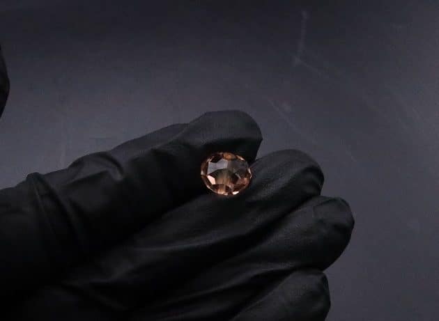 Wire-Wrapping Lovely Pink Peach Zircon Pearl Silver Wire Ring Tutorial 3