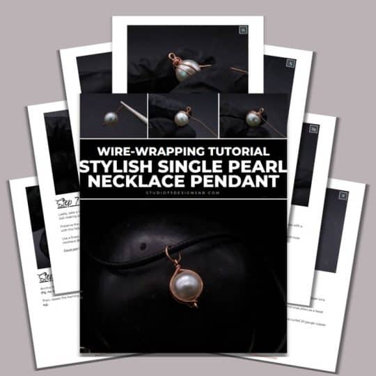 Stylish Single Pearl Necklace Pendant Tutorial-Cover