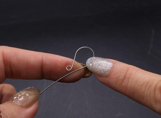 Wire-Wrapping Silver Dangle Pearl Flower Earrings Tutorial 64
