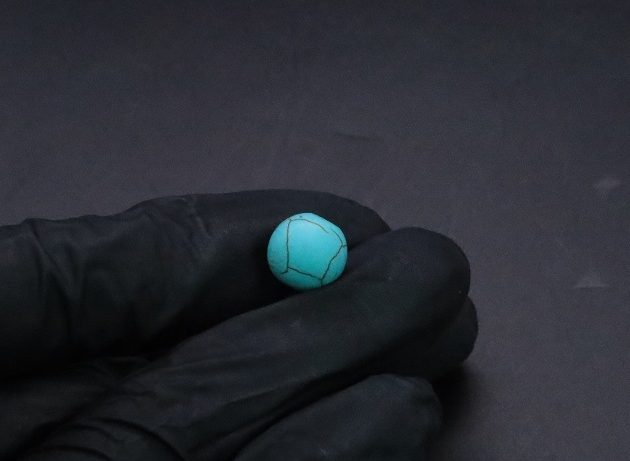 Wire-Wrapping Simple Bold Turquoise Bead Copper Ring Tutorial 3