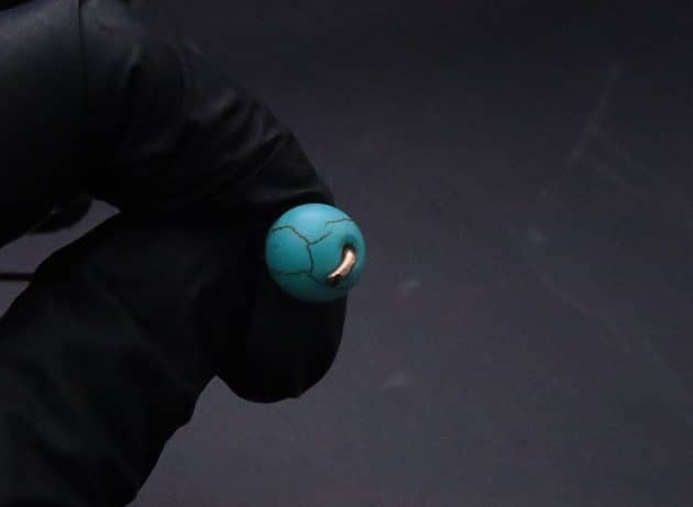 Wire-Wrapping Simple Bold Turquoise Bead Copper Ring Tutorial 7