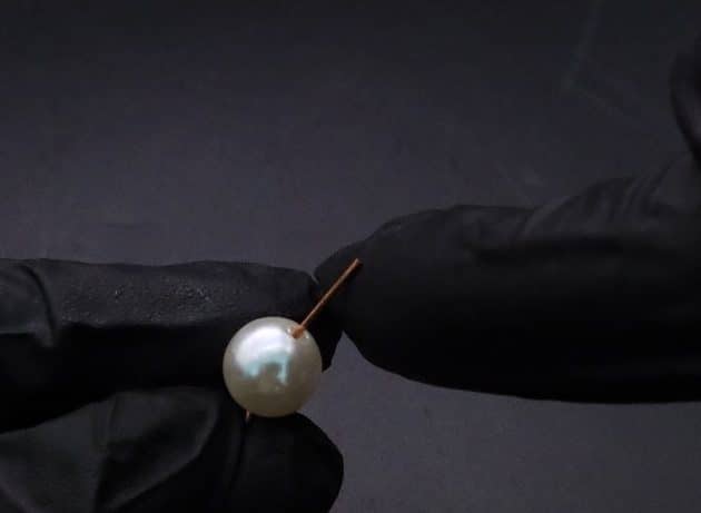 Wire-Wrapping Stylish Single Pearl Necklace Pendant Tutorial 10