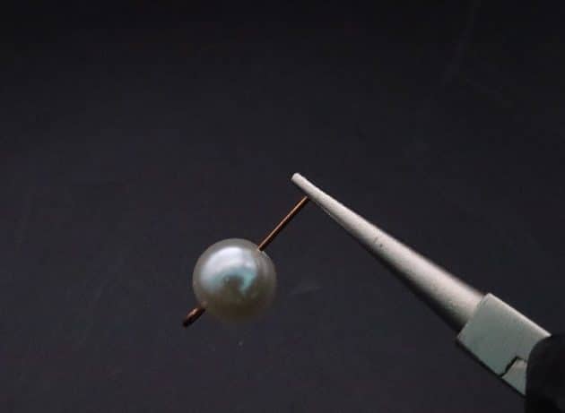 Wire-Wrapping Stylish Single Pearl Necklace Pendant Tutorial 11