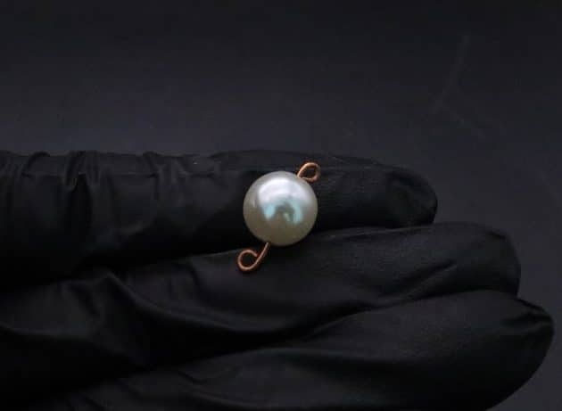 Wire-Wrapping Stylish Single Pearl Necklace Pendant Tutorial 13