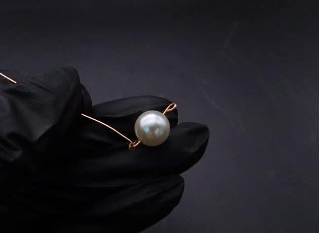 Wire-Wrapping Stylish Single Pearl Necklace Pendant Tutorial 17
