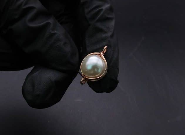 Wire-Wrapping Stylish Single Pearl Necklace Pendant Tutorial 30