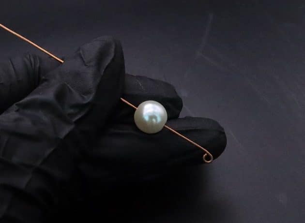 Wire-Wrapping Stylish Single Pearl Necklace Pendant Tutorial 6