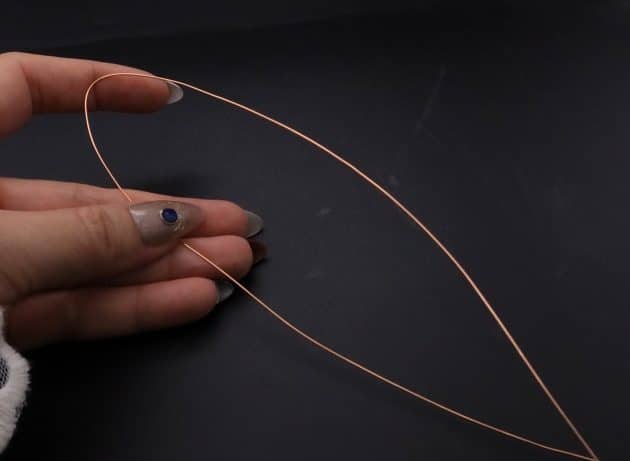 Wire-Wrapping Earthy Red Crystal Wire Loop Cuff Bracelet Tutorial 34