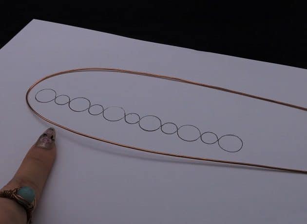 Wire-Wrapping Earthy Red Crystal Wire Loop Cuff Bracelet Tutorial 56