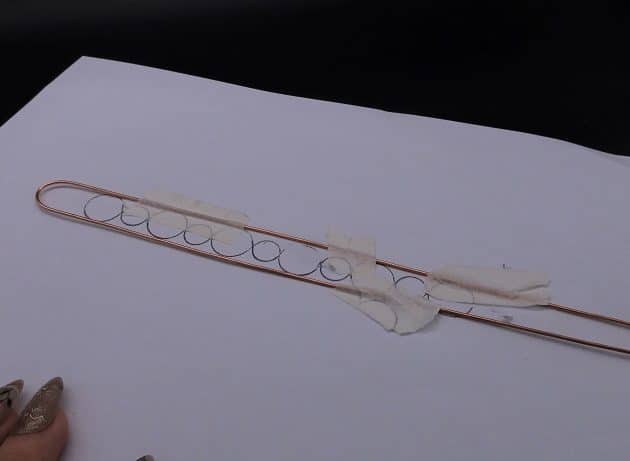 Wire-Wrapping Earthy Red Crystal Wire Loop Cuff Bracelet Tutorial 57