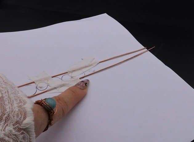 Wire-Wrapping Earthy Red Crystal Wire Loop Cuff Bracelet Tutorial 58