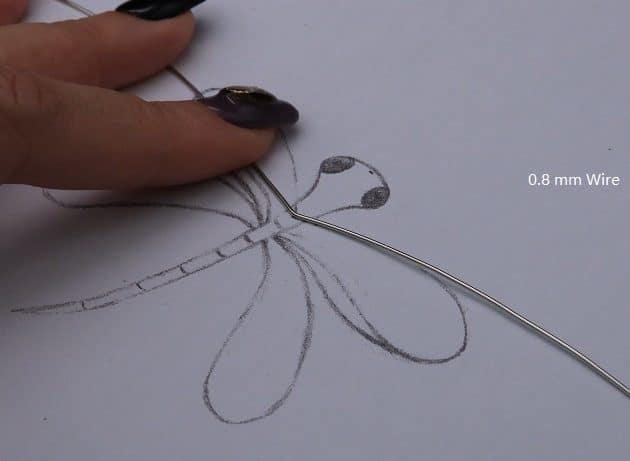 Wire-Wrapping Preciosa Crystal Drop Silver Dragonfly Pendant Tutorial 12