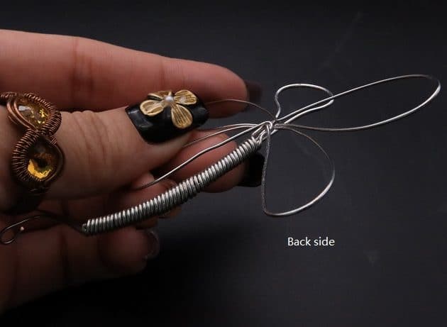 Wire-Wrapping Preciosa Crystal Drop Silver Dragonfly Pendant Tutorial 22