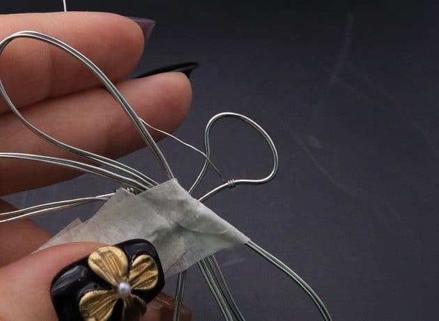Wire-Wrapping Preciosa Crystal Drop Silver Dragonfly Pendant Tutorial 37