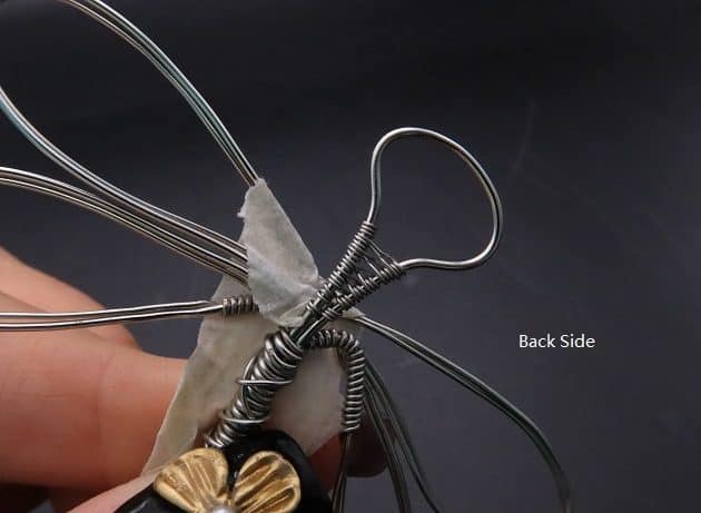 Wire-Wrapping Preciosa Crystal Drop Silver Dragonfly Pendant Tutorial 40