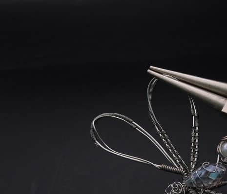 Wire-Wrapping Preciosa Crystal Drop Silver Dragonfly Pendant Tutorial 72