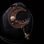 Wire-Wrapping Dreamy Birthstone Charm Crescent Pendant Tutorial 0