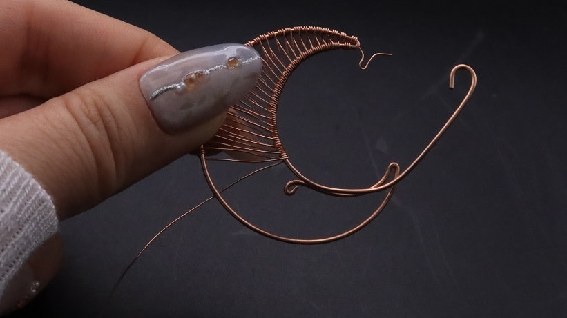 Wire-Wrapping Dreamy Birthstone Charm Crescent Pendant Tutorial