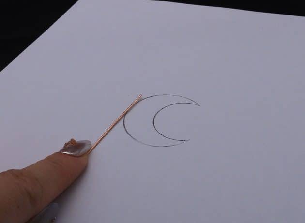 Wire-Wrapping Dreamy Birthstone Charm Crescent Pendant Tutorial 4