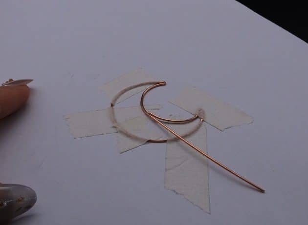 Wire-Wrapping Dreamy Birthstone Charm Crescent Pendant Tutorial 5