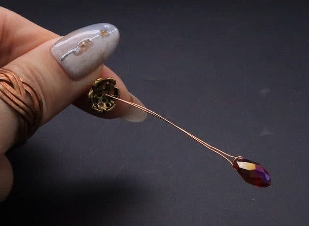 Wire-Wrapping Dreamy Birthstone Charm Crescent Pendant Tutorial 75
