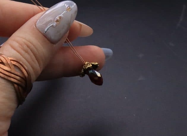 Wire-Wrapping Dreamy Birthstone Charm Crescent Pendant Tutorial 76
