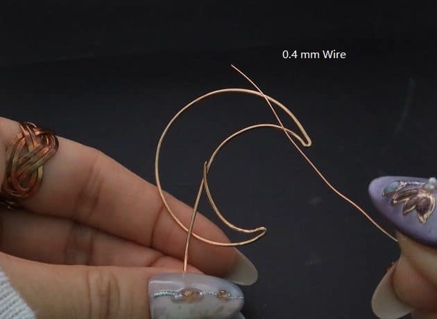 Wire-Wrapping Dreamy Birthstone Charm Crescent Pendant Tutorial 8