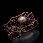 Wire-Wrapping Elven Statement Pearl Vine Cuff Bracelet Tutorial 0