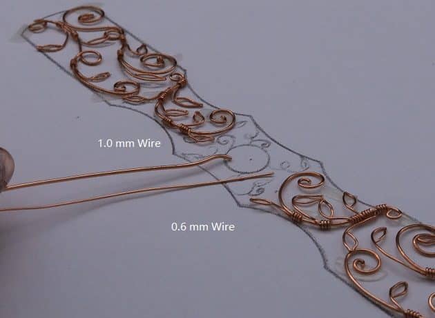 Wire-Wrapping Elven Statement Pearl Vine Cuff Bracelet Tutorial 11