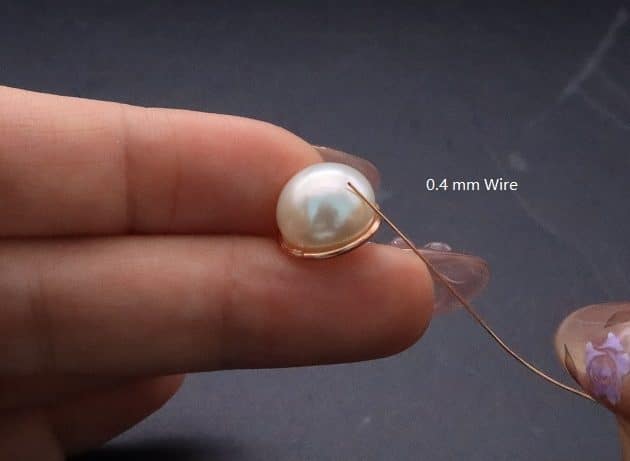 Wire-Wrapping Elven Statement Pearl Vine Cuff Bracelet Tutorial 17