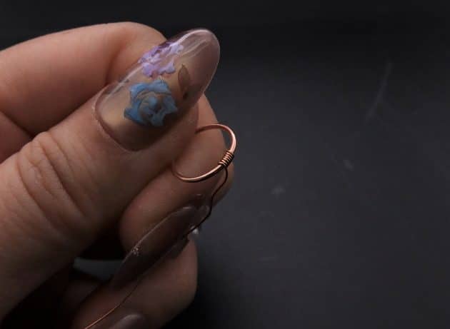 Wire-Wrapping Elven Statement Pearl Vine Cuff Bracelet Tutorial 19