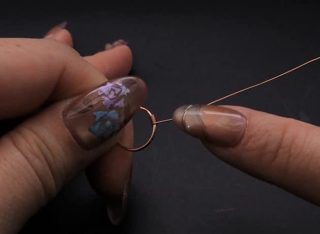 Wire-Wrapping Elven Statement Pearl Vine Cuff Bracelet Tutorial 20